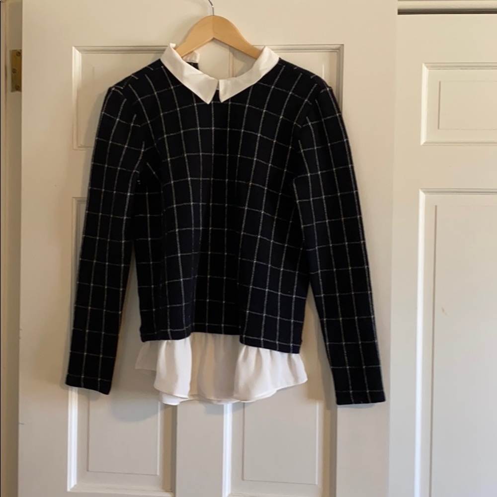 Loft mixed media top